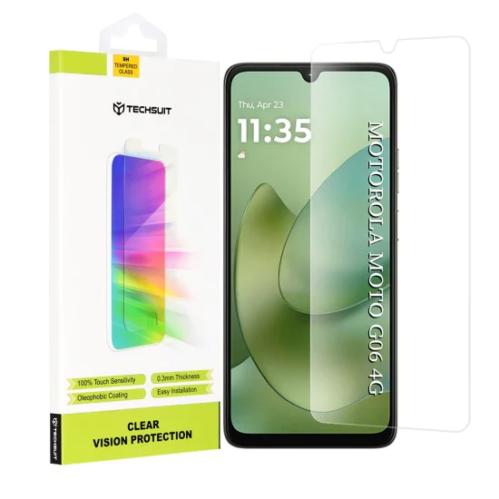 Протектор – Дисплей – Motorola Moto G06 / Moto G06 Power – Techsuit Clear Vision Glass – Прозрачен