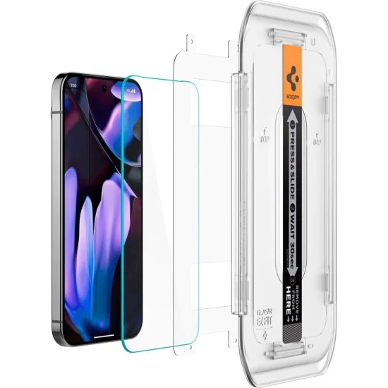 Протектор за Google Pixel 9 Pro XL (комплект 2) - Spigen Glas.tR EZ FIT - Прозрачен