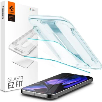 Протектор за Google Pixel 9 Pro XL (комплект 2) - Spigen Glas.tR EZ FIT - Прозрачен