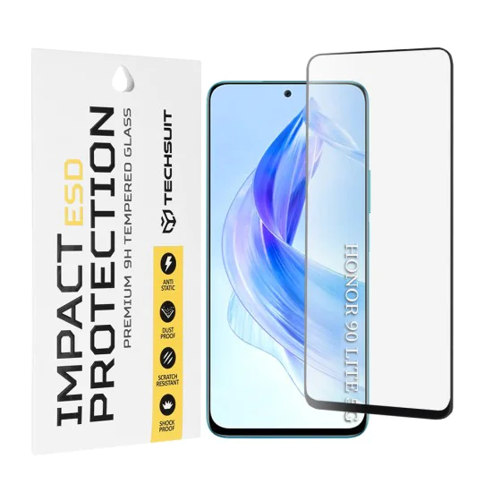 Протектор за Honor 90 Lite - ESD Glass - Черен