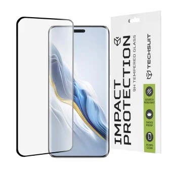 Протектор за Honor Magic6 Pro - 111D Full Cover / Full Glue Glass / 3D Curved Screen - Черен