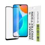 Протектор за Honor X6 / X8 5G / 70 Lite - 111D Full Cover / Full Glue Glass - Черен