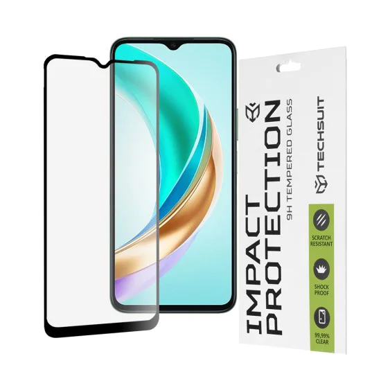 Протектор за Honor X6b - 111D Full Cover / Full Glue Glass - черен