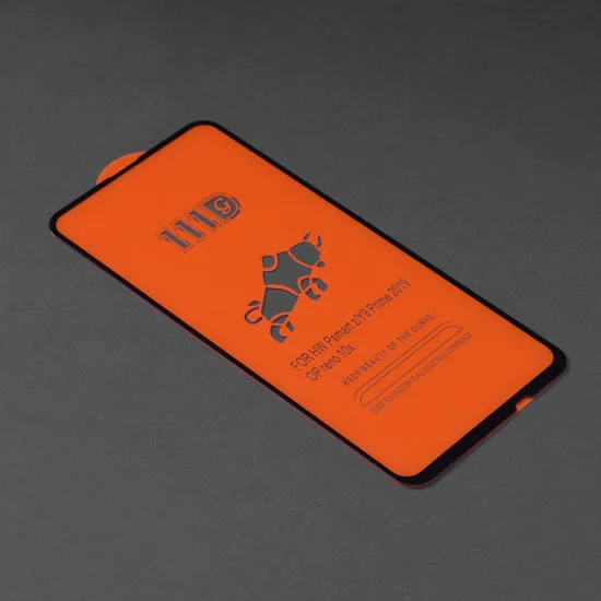 Протектор за Huawei P Smart Z / Y9 Prime 2019 - 111D Full Cover / Full Glue Glass - Черен