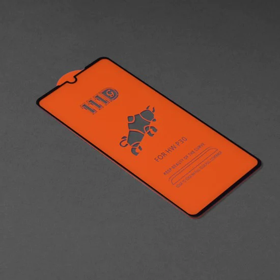Протектор за Huawei P30 - 111D Full Cover / Full Glue Glass - черен