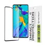 Протектор за Huawei P30 - 111D Full Cover / Full Glue Glass - черен