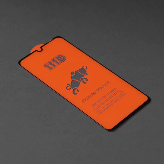 Протектор за Huawei P30 Lite / P30 Lite New Edition - 111D Full Cover / Full Glue Glass - Черен