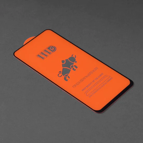 Протектор за Huawei P40 Lite / P20 Lite 2019 - 111D Full Cover / Full Glue Glass - Черен