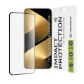 Протектор  за Huawei Pura 80 Ultra - Techsuit - 111D Пълно покритие / Цяло лепило на стъкло / 3D извит екран - Черен