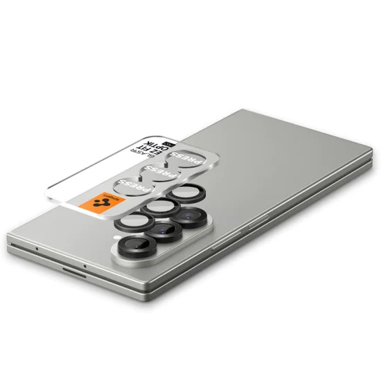 Протектор – Камера (2 бр.) – Samsung Galaxy Z Fold7 – Spigen Optik.tR EZ Fit Pro HD – Черен