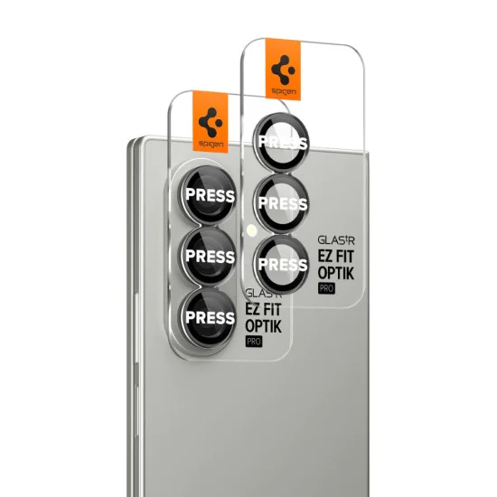 Протектор – Камера (2 бр.) – Samsung Galaxy Z Fold7 – Spigen Optik.tR EZ Fit Pro HD – Черен