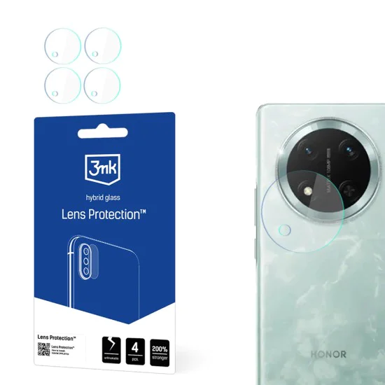 Протектор - Камера за Honor Magic7 Lite / X9c - 3mk - Защита на обектива (4 броя) - Прозрачен