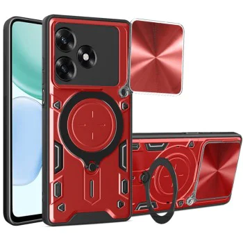 Протектор – Камера – Honor X5c Plus – Techsuit CamGuard Pro – Червен