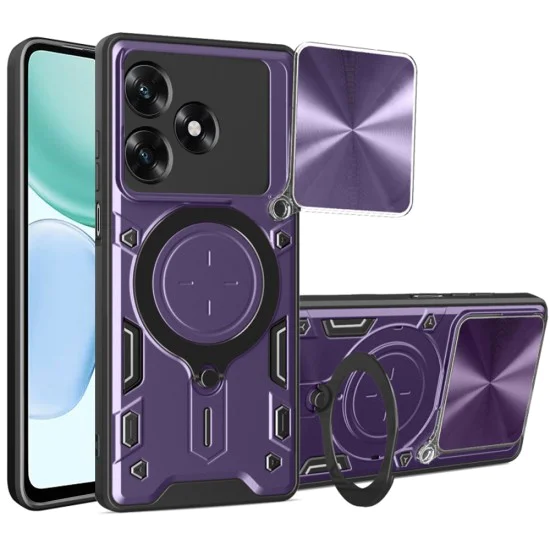 Протектор – Камера – Honor X5c Plus – Techsuit CamGuard Pro – Лилав