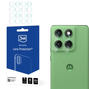 Протектор - Камера за Motorola Edge 60 - 3mk - Защита на обектива (4 броя) - Прозрачен