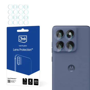 Протектор - Камера за Motorola Edge 60 Fusion - 3mk - Защита на обектива (4 броя) - Прозрачен