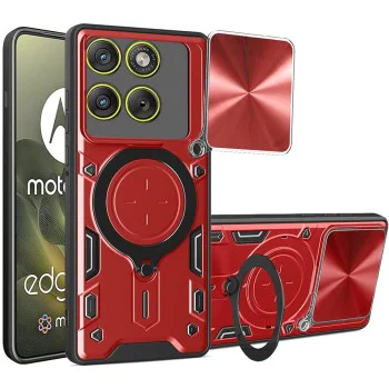 Протектор – Камера – Motorola Edge 70 – Techsuit CamGuard Pro – Червен