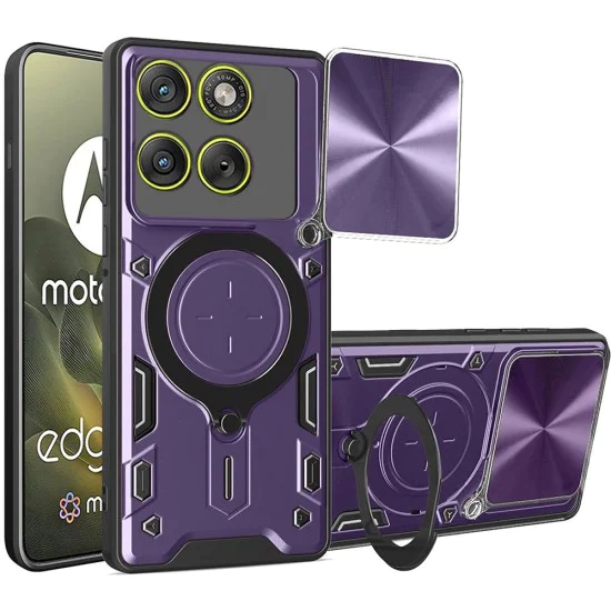Протектор – Камера – Motorola Edge 70 – Techsuit CamGuard Pro – Лилав