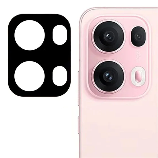 Протектор за Камера Oppo Reno13 Pro - Techsuit - Цяло стъкло на камерата - Черен