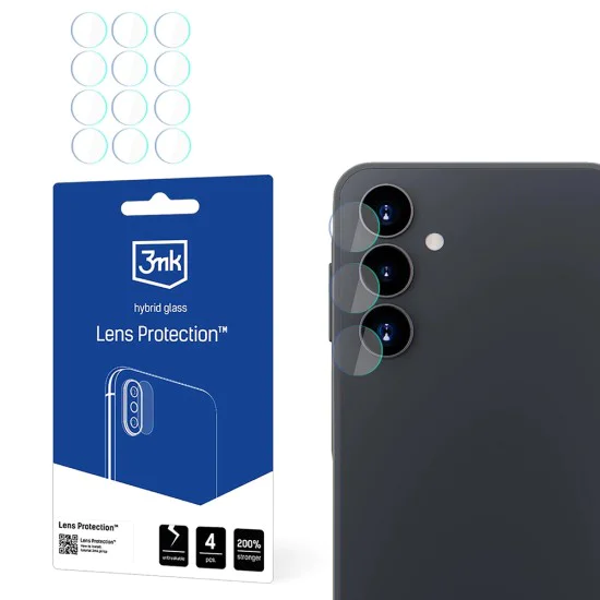 Протектор - Камера за Samsung Galaxy A16 4G / A16 5G - 3mk - Защита на обектива (4 броя) - Прозрачен