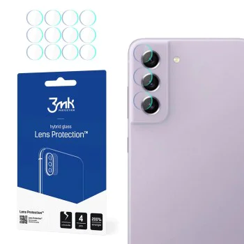 Протектор - Камера за Samsung Galaxy S21 FE 5G - 3mk - Защита на обектива (4 броя) - Прозрачен