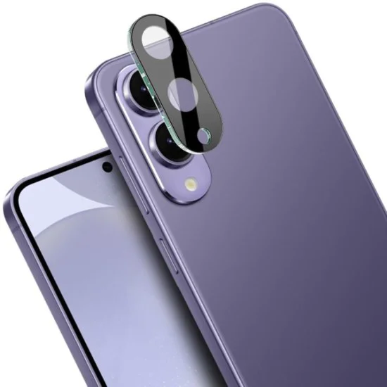 Протектор за Камера Samsung Galaxy S25 Edge - Techsuit - Цяло стъкло за камера - Черен