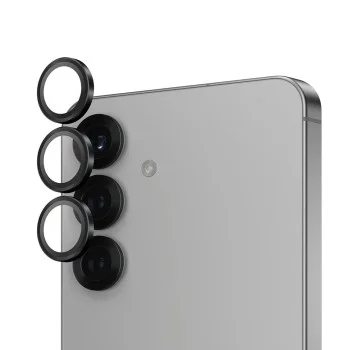 Протектор - Камера за Samsung Galaxy S25 - PanzerGlass® - Hoops® протектор за обектив на камера - Черен