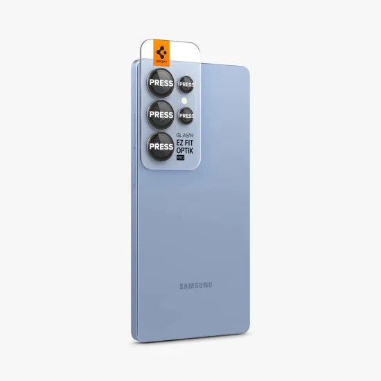Протектор за Камера Samsung Galaxy S25 Ultra - Spigen - Optik.tR EZ Fit Pro Camera Glass (2 бр.) - Черен