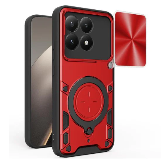 Протектор – Камера – Xiaomi 15T – Techsuit CamGuard Pro – Червен