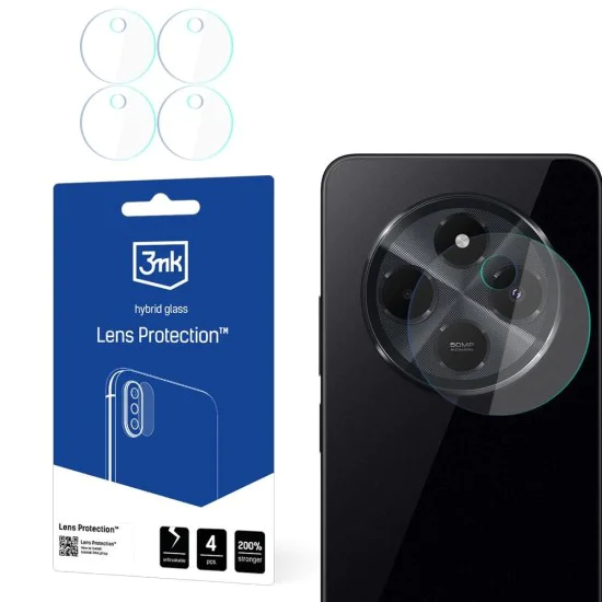 Протектор – Камера за Xiaomi Redmi 14C / Poco C75 (4 броя) – 3mk Lens Protection – Прозрачен