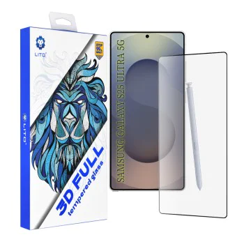 Протектор Lito - 3D Full Cover - Samsung Galaxy S25 Ultra - черен