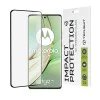 Протектор за Motorola Edge 40 / Edge (2023) - 111D пълно покритие / пълно залепено стъкло / 3D извит екран - черен