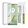 Протектор за Motorola Edge 40 / Edge (2023) - 111D пълно покритие / пълно залепено стъкло / 3D извит екран - черен