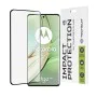Протектор за Motorola Edge 40 / Edge (2023) - 111D пълно покритие / пълно залепено стъкло / 3D извит екран - черен
