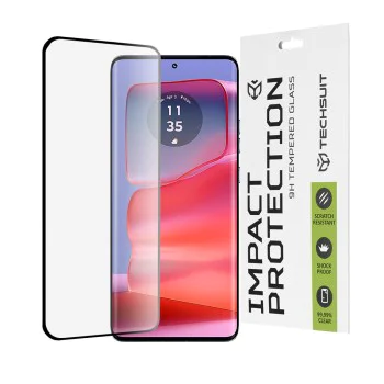 Протектор за Motorola Edge 50 Pro - 111D Full Cover / Full Glue Glass / 3D Curved Screen - Черен