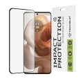 Протектор за Motorola Edge 50 Ultra - 111D пълно покритие / пълно залепено стъкло / 3D извит екран - черен