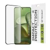 Протектор за Motorola Edge 60 / Edge 60 Fusion - Techsuit - 111D пълно покритие / пълно залепено стъкло / 3D извит екран - Черен