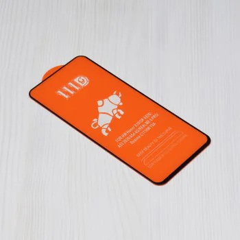 Протектор за Motorola Moto G04 / G04s / Moto G24 / Moto G24 Power / Moto E14 - 111D Full Cover / Full Glue Glass - Черен