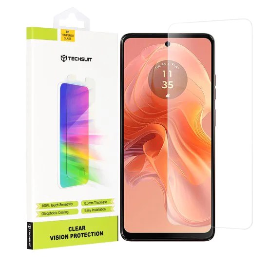 Протектор за Motorola Moto G04 / Moto G04s / Moto G24 / Moto G24 Power / Moto E14 - Clear Vision Glass - Прозрачно