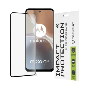 Протектор за Motorola Moto G32 - 111D Full Cover / Full Glue Glass - черен
