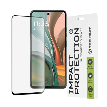 Протектор за Motorola Moto G75 - 111D Full Cover / Full Glue Glass - черен