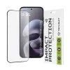 Протектор за Motorola Moto G77 / G67 - 111D Full Cover / Full Glue Glass - Techsuit - Черен