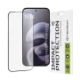 Протектор за Motorola Moto G77 / G67 - 111D Full Cover / Full Glue Glass - Techsuit - Черен