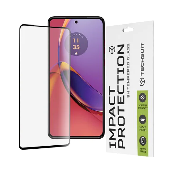 Протектор за Motorola Moto G84 - 111D Full Cover / Full Glue Glass - черен