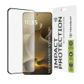 Протектор за Motorola Signature - 111D Full Cover / Full Glue Glass / 3D Curved Screen - Techsuit - Черен