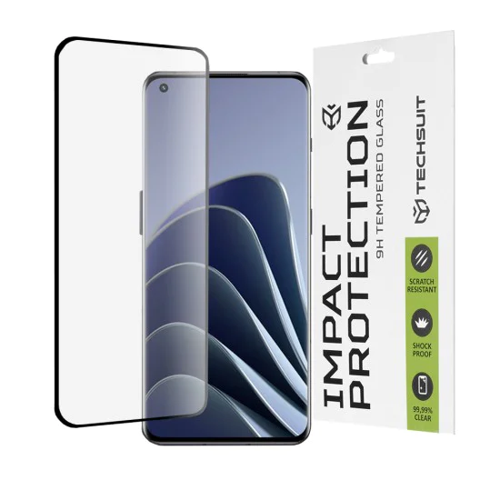 Протектор за OnePlus 10 Pro/11/11R/Ace 2/Ace 2 Pro/Find X5 Pro - 111D пълно покритие / пълно залепено стъкло / 3D извит екран - черен