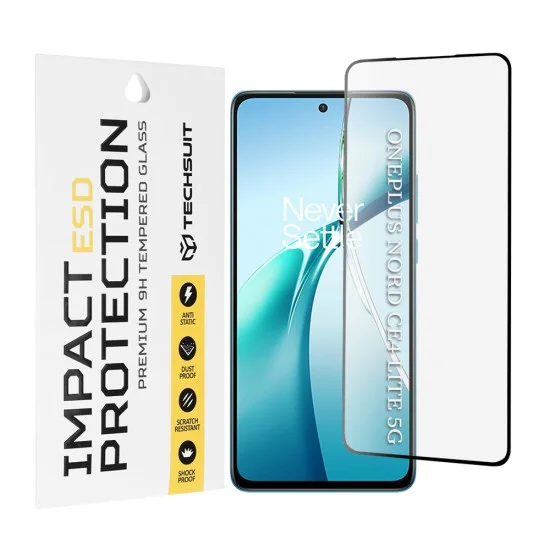Протектор за OnePlus Nord CE4 Lite - ESD Glass - Черен