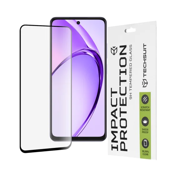 Протектор за Oppo A40 4G / A60 5G - 111D Full Cover / Full Glue Glass - Черен