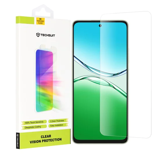 Протектор за Oppo A5 Pro 4G / A5 Pro 5G - Techsuit - Прозрачен Vision Glass - Прозрачен