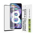 Протектор за Realme 8 4G / 8 Pro - 111D Full Cover / Full Glue Glass - черен